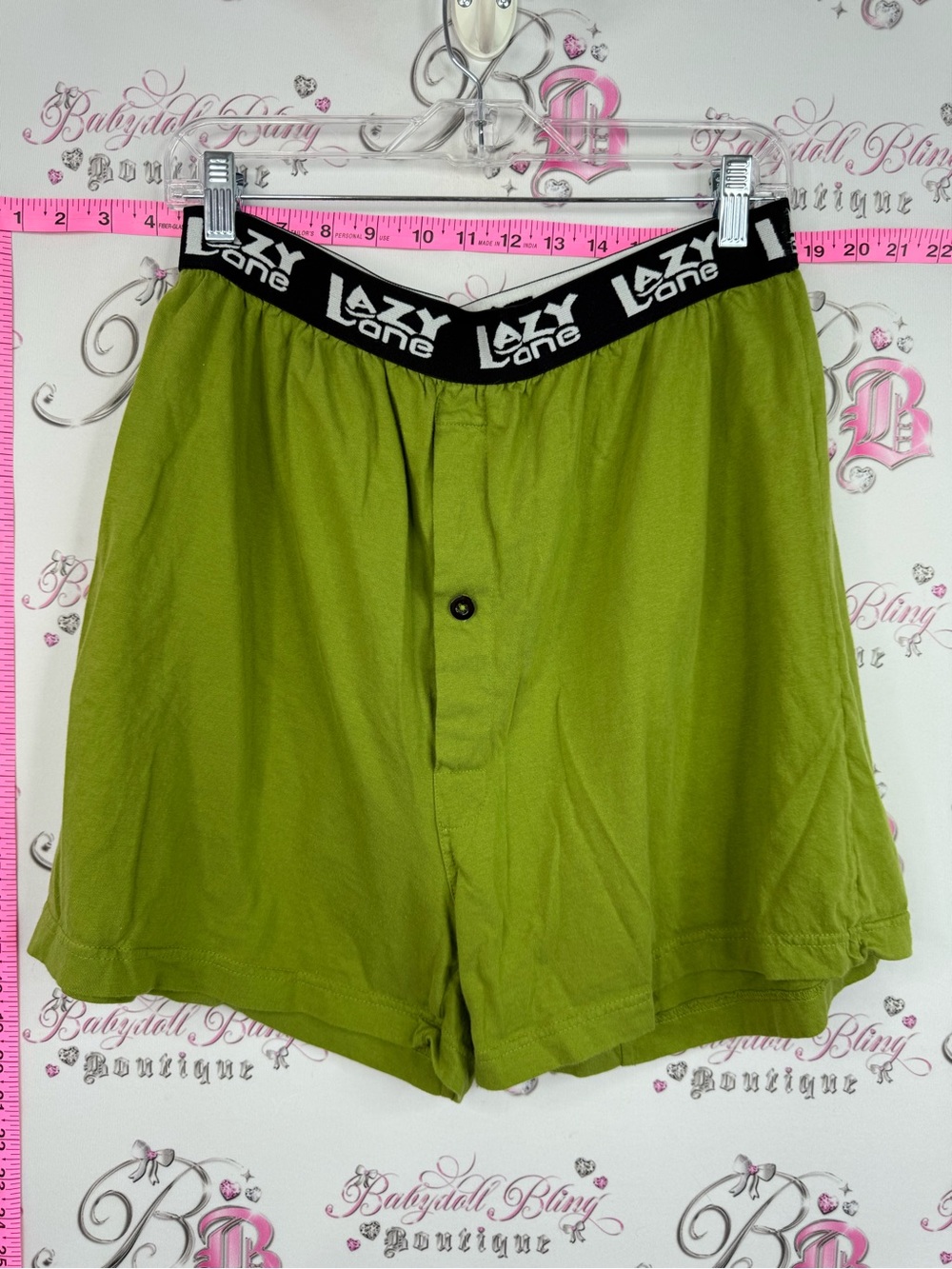 Lazy One shorts silent but deadly snake Men's Olive Green Athletic Cotton Shorts
